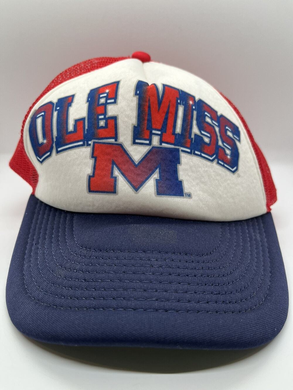 RARE HARD TO FIND OLE MISS REBELS SNAPBACK MESH TRUCKERS HAT CAP HIP COL REB
